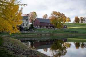 Chairman Distillery farm and pond New Freedom, PA Irish-style whiskey